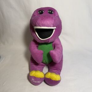 2016 Barney Purple Dinosaur Plush Toy-Lyons Partnership 10” Great Condition